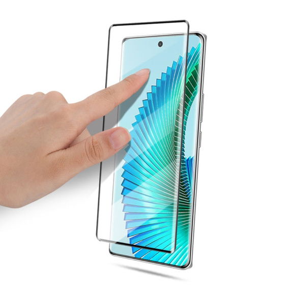 Загартоване скло Mocolo Full Glue для Honor Magic 6 Lite 5G, чорна рамка