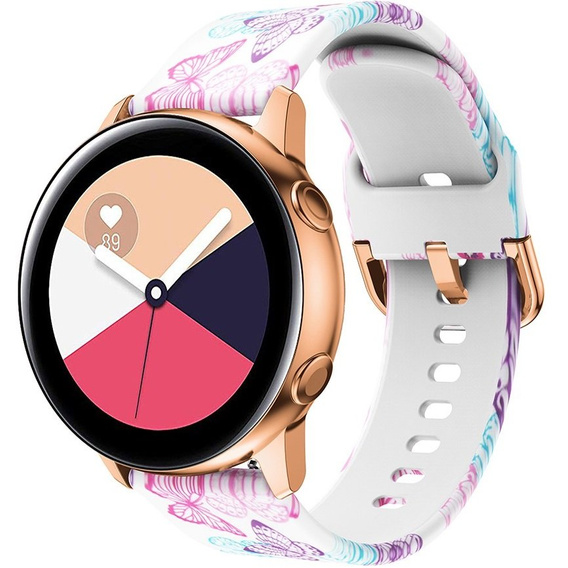 Ремешок Smooth до Samsung Galaxy Watch Active 22mm, Butterfly