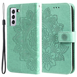 Откидной чехол для Samsung Galaxy S21 FE, Mandala, зелёный
