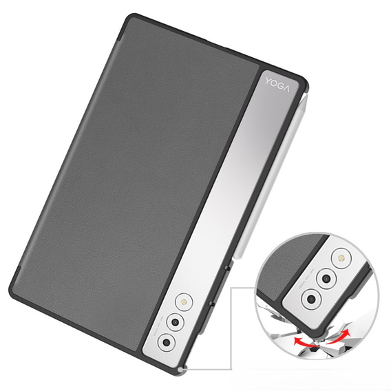Чохол для Lenovo Yoga Tab Plus, Smartcase, сірий