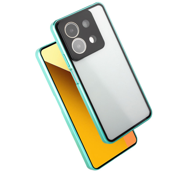 Чехол для Xiaomi Redmi Note 13 5G, Magnetic Dual Glass, зелёный