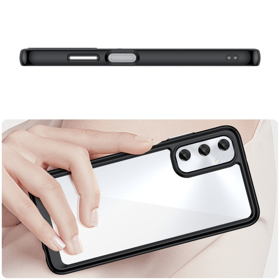 Чoхол до Samsung Galaxy A05s 4G, Fusion Hybrid, прозорий / чорний