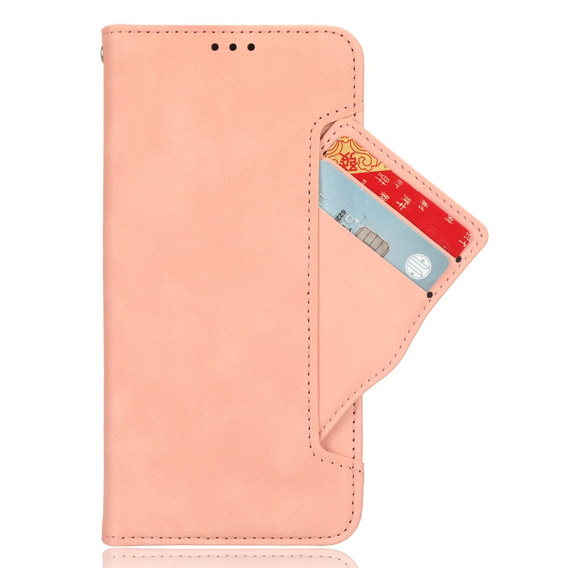 Футляр з клапаном для Vivo V50 Lite 4G / 5G, Card Slot, рожевий
