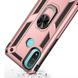 Броньований Чoхол до Motorola Moto E20/E30/E40, Nox Case Ring, рожевий rose gold