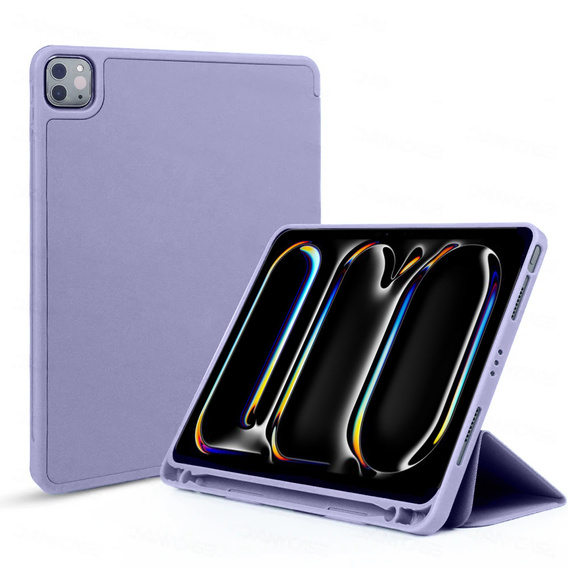Чохол для Apple iPad Pro 13" 7 gen. 2024 (A2925, Smartcase з місцем для стилуса, фіолетовий