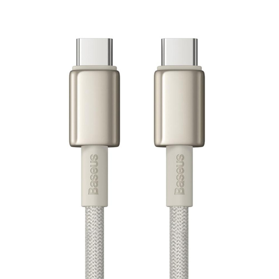 Baseus Tungsten Gold Кабель USB-C до USB-C 100 Вт 1 м – Titanium Galaxy, золотий