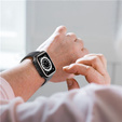 2в1 чехол и защитное стекло для часов Apple Watch 7/8 45mm - Black / Silver