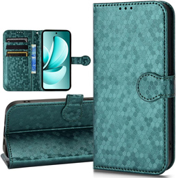 Флип-кейс для Realme C71, Wallet Rhombus, зелёный