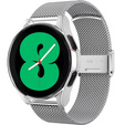 Металический браслет с чехлом для часов Samsung Galaxy Watch 4 Classic 46mm, Silver
