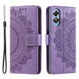 Чохол-книжка для Oppo A17, Mandala, фіолетовий