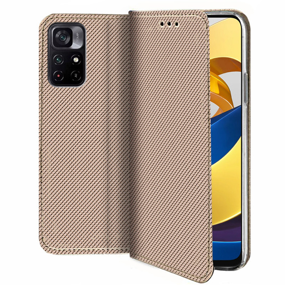 Откидной чехол для Xiaomi Poco M4 Pro 5G / Redmi Note 11S 5G, Wallet Smart Magnet, синий