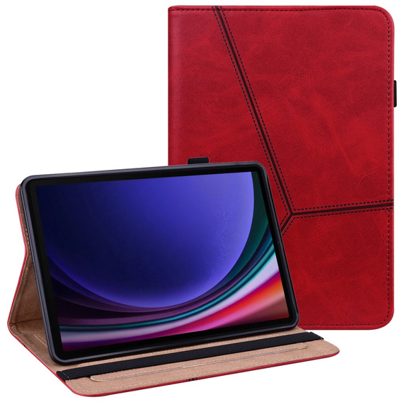 Чехол для Samsung Galaxy Tab S10 Lite / S10 FE / S9 FE / S9, Classic, с местом для стилуса, красный