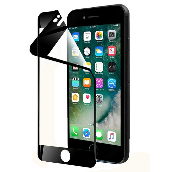 Гибридное стекло 5D Full Glue Ceramic до iPhone 7/8/SE 2020/SE 2022, Black