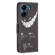 Откидной чехол для Xiaomi Redmi 13C / Poco C65, Wallet, Don't Touch My Phone, синий