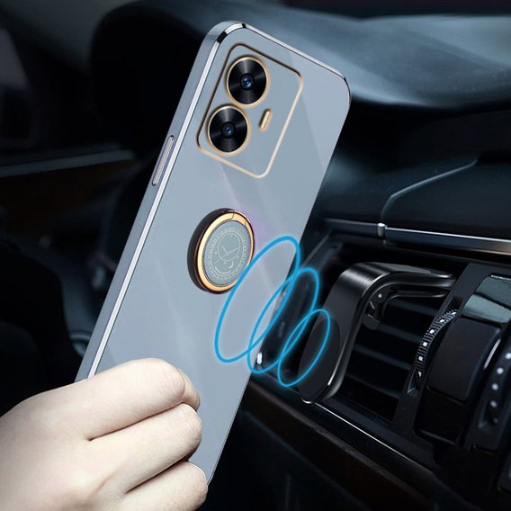 Чехол до Realme C55, Electro Ring, синий