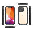 Водонепроницаемый чехол IP68 для iPhone 13 Pro, SHELLBOX, чёрный