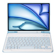 Чохол + клавіатура Apple iPad Air 11" 6 gen. 2024, Leather Pen Slot, світло-блакитний