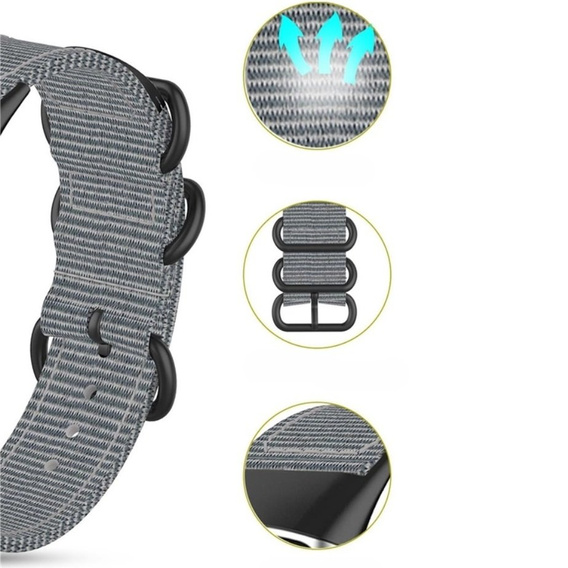 Нейлоновий ремінець QuickFit 20mm, Grey