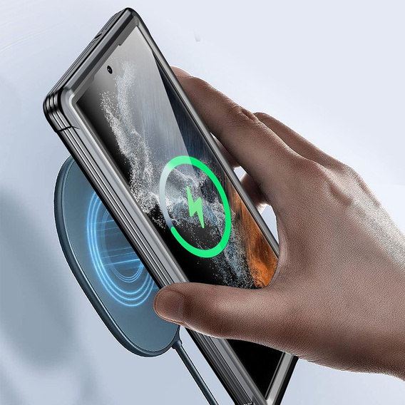 Чoхол Shockproof до Samsung Galaxy S24+ Plus, із захисним екраном, чорний