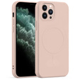 Чoхол Silicone до iPhone 11 Pro Max, MagSafe, Pink