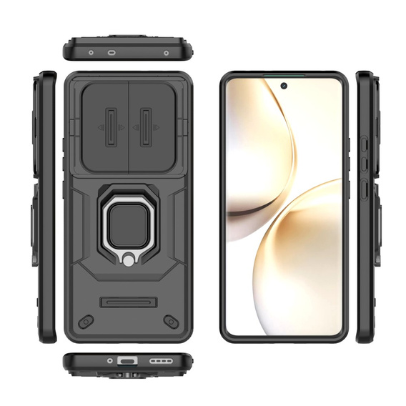 Чехол NOX Camera Slide Realme 14 Pro 5G, CamShield Slide, чёрный