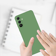 Чехол до Samsung Galaxy A36 5G, Silicone Lite, зелёный