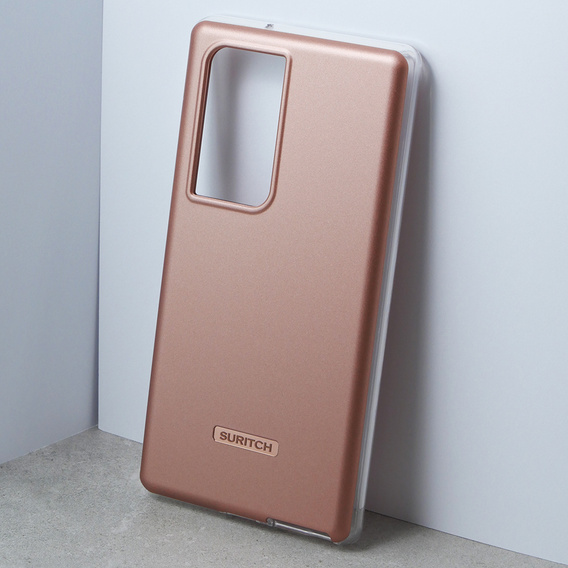 Чехол до Samsung Galaxy S23 Ultra, Suritch Full Body, розовый rose gold