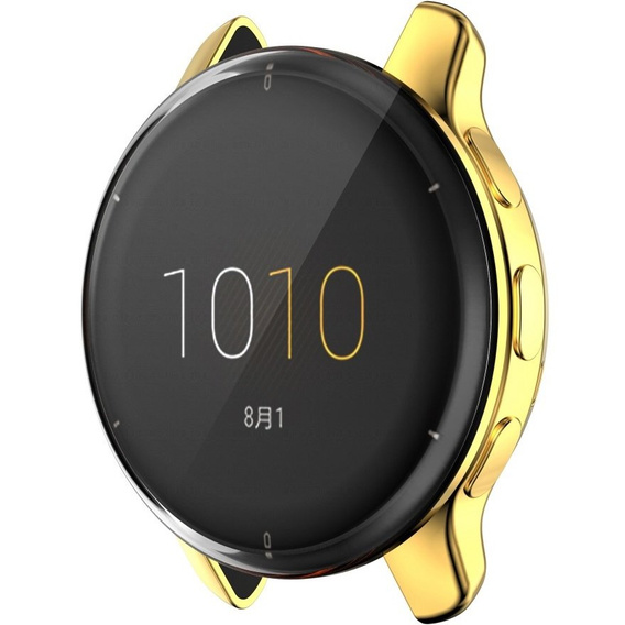Чехол 2в1 с защитой экрана для часов Garmin Venu 2 Plus, Gold