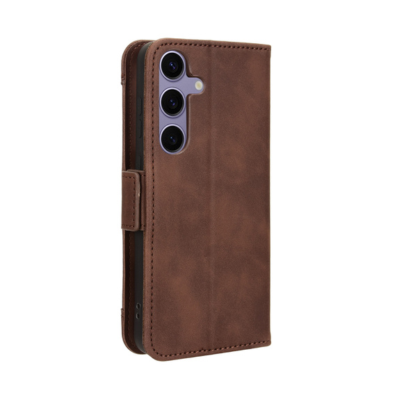 Откидной чехол для Samsung Galaxy S25 FE, Card Slot, коричневый