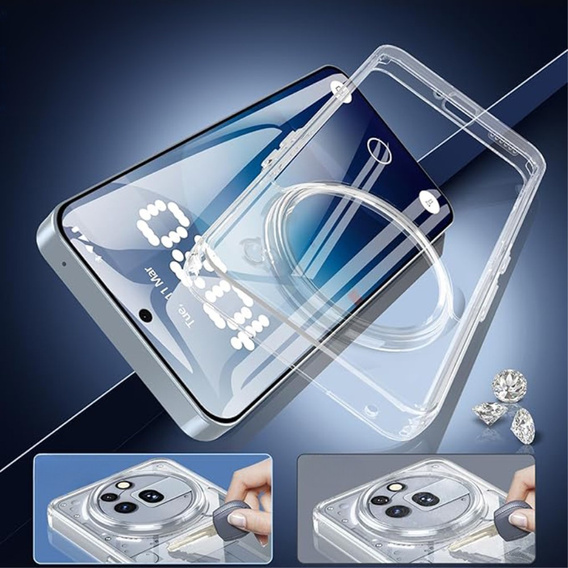 Чoхол до Nothing Phone 3a Pro, Fusion Hybrid, прозорий