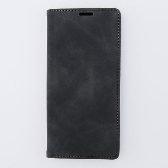 Чехол для Xiaomi Redmi Note 12 4G, ERBORD Vintage, бумажник с клапаном, чёрный