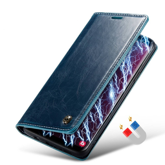 Флип-кейс CASEME для Samsung Galaxy S9, Waxy Textured, синий