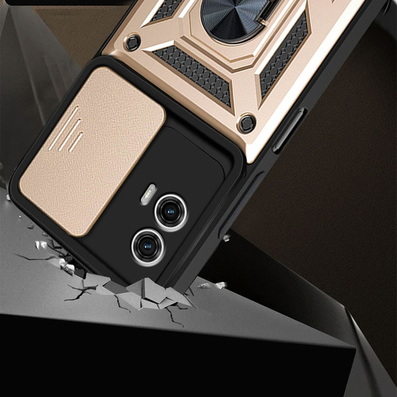 Чохол NOX Camera Slide Motorola Moto G24 / G24 Power / G04, CamShield Slide, золотий