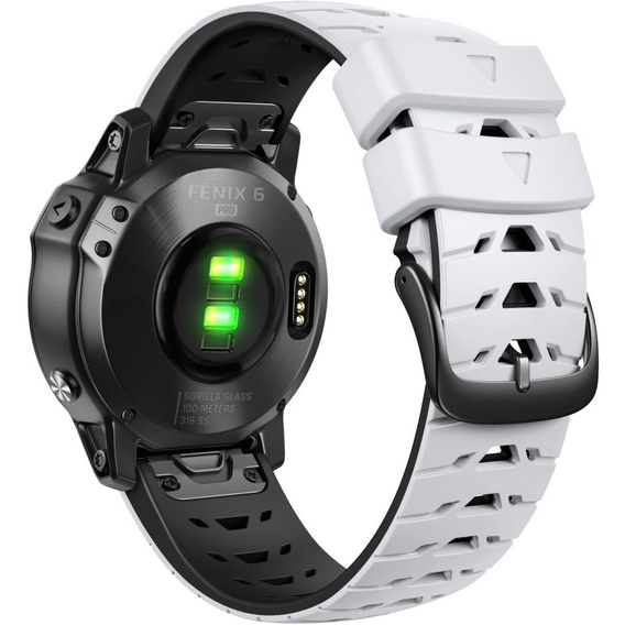 Силиконовый ремешок для Fitbit Inspire 3, Garmin Fenix 22mm, White