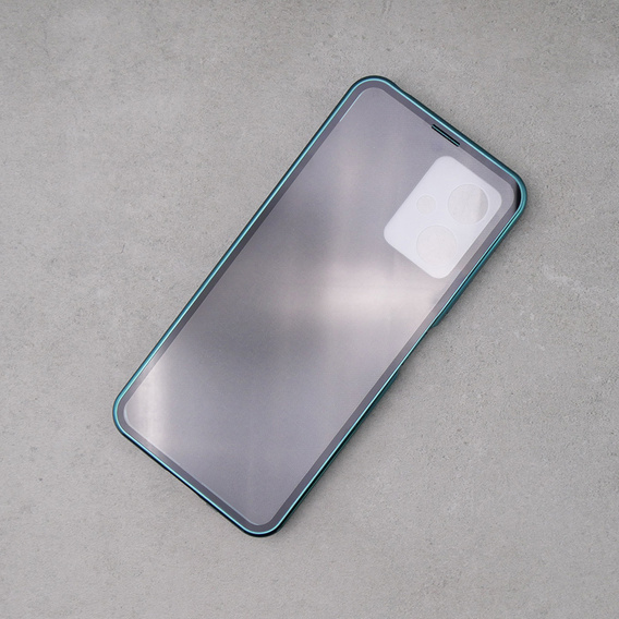 Чехол для Xiaomi Redmi Note 12, ERBORD Glass Armor Leather, синий