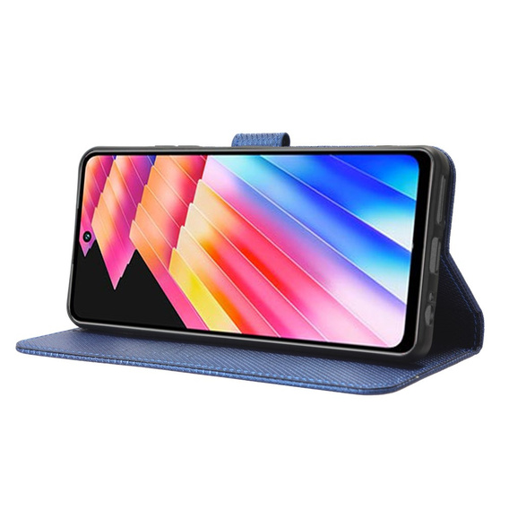 Откидной чехол для Infinix Hot 30i, Wallet Smart Magnet, синий