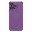 Силиконовый чехол для iPhone 15 Pro, магнитный, для MagSafe, фиолетовый