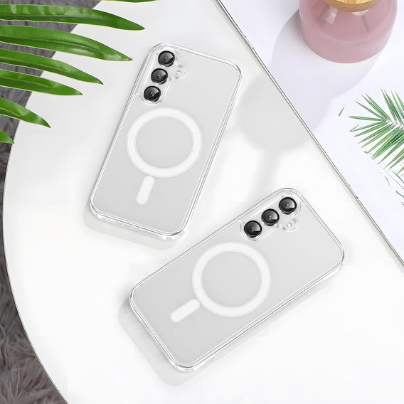 Чохол для Samsung Galaxy A17 5G, для MagSafe, посилений, прозорий