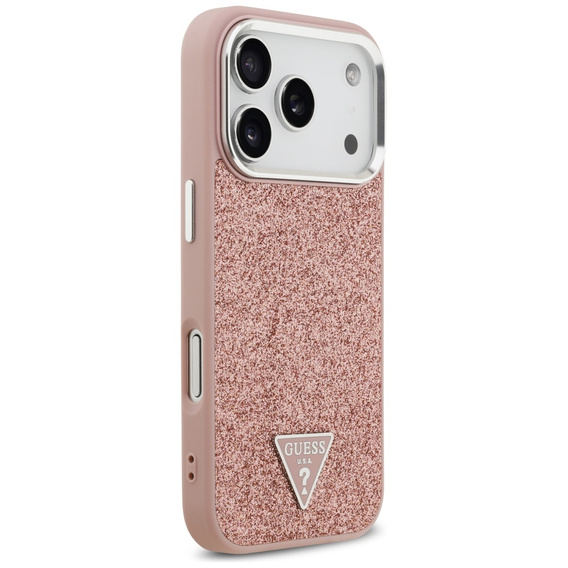 Чехол GUESS Glitter Triangle Logo MagSafe для iPhone 17 Pro Max