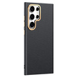 Шкіряний чохол для Samsung Galaxy S25 Ultra, leather hybrid, чорний