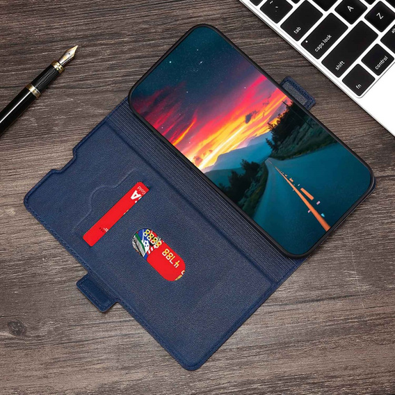 Чохол-книжка для Motorola Edge 30 Neo 5G, Wallet Thin Magnet, темно-синій 