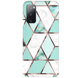 Тонкий чохол до do Samsung Galaxy S20 FE, Slim, Marmur, бірюзовий