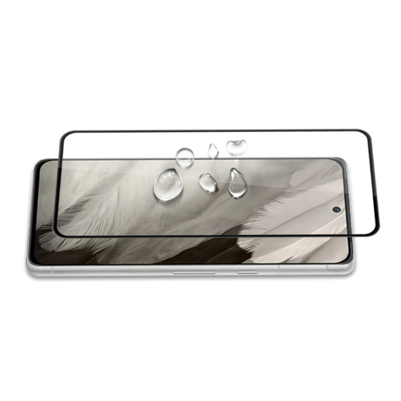 Загартоване скло Mocolo Full Glue для Google Pixel 8, чорна рамка