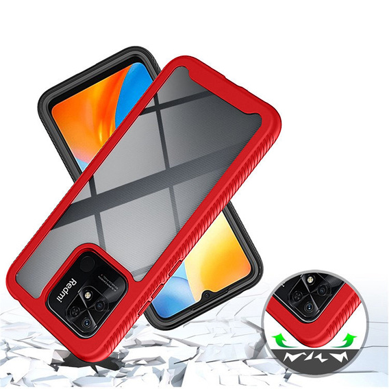 Чoхол Shockproof до Xiaomi Redmi 10C, із захисним екраном, м'яти