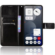 Откидной чехол для Nothing Phone 3A Pro, Crazy Horse Wallet, чёрный