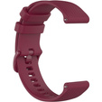 Силиконовый ремешок 18mm до Garmin Vivomove 3S / Vivoactive 4S, Wine Red