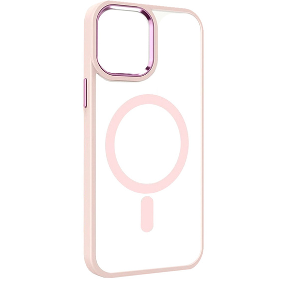 Магнитный чехол Magsafe для iPhone 15 Pro, розовый