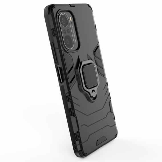Чoхол до Xiaomi Mi 11i / POCO F3, Kickstand Ring, чорний