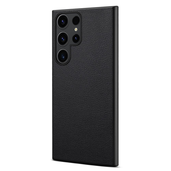 Чехол до Samsung Galaxy S24 Ultra, Calf Texture, чёрный