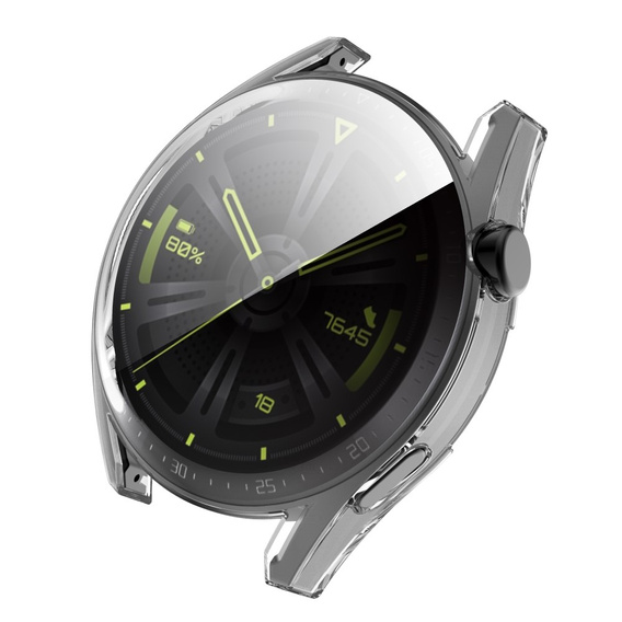 Etui z wbudowanym szkłem do Huawei Watch GT 3 42mm - Transparent White